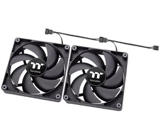 Вентиалтори Thermaltake CT120 PC Cooling Fan 2 Pack 120mm Black