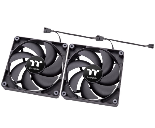 Вентиалтори Thermaltake CT120 PC Cooling Fan 2 Pack 120mm Black