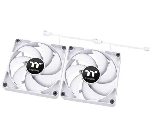 Вентиалтори Thermaltake CT120 PC Cooling Fan 2 Pack 120mm White - CL-F151-PL12WT-A