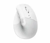 Безжична Мишка Logitech Lift Vertical, for Mac, Ергономична, Бял