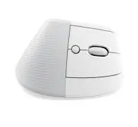 Безжична Мишка Logitech Lift Vertical, for Mac, Ергономична, Бял
