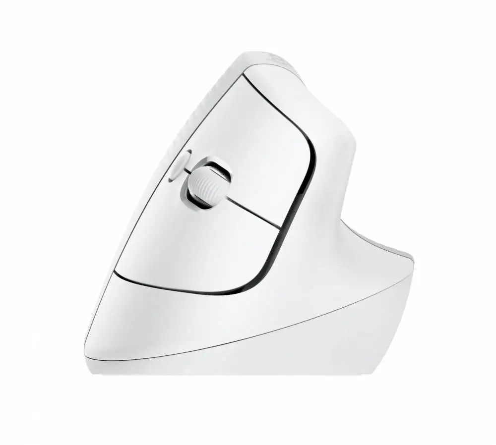 Безжична Мишка Logitech Lift Vertical, for Mac, Ергономична, Бял