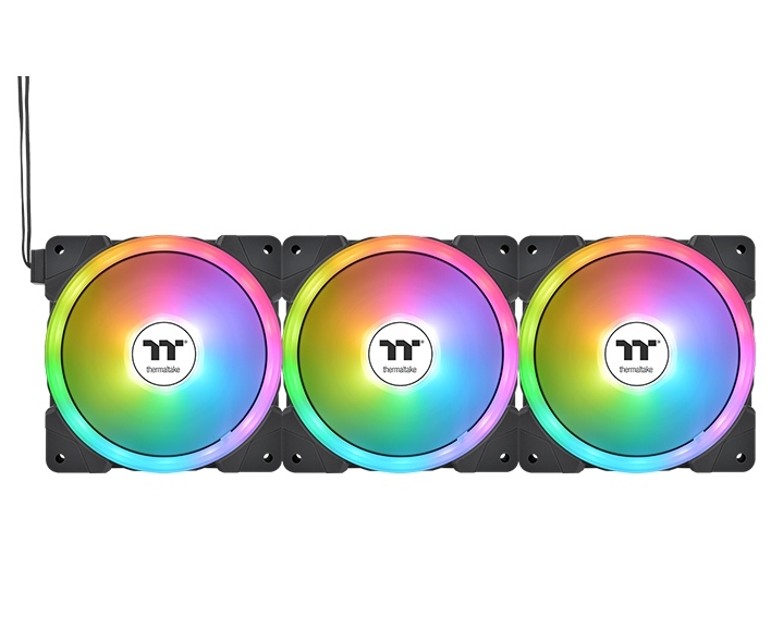 Вентилатори Thermaltake SWAFAN EX12 ARGB TT Premium Edition 3 Fan Pack Black - CL-F167-PL12SW-A