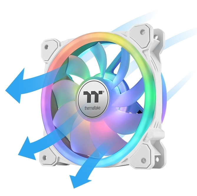 Вентилатори Thermaltake SWAFAN 12 RGB Radiator Fan TT Premium Edition 3 Pack White - CL-F145-PL12SW-A