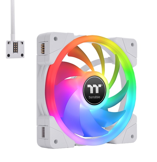 PC Cooling Fan Thermaltake SWAFAN EX12 RGB TT Premium Edition 3 Pack White - CL-F161-PL12SW-A
