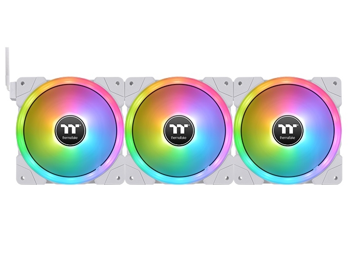 PC Cooling Fan Thermaltake SWAFAN EX12 RGB TT Premium Edition 3 Pack White - CL-F161-PL12SW-A