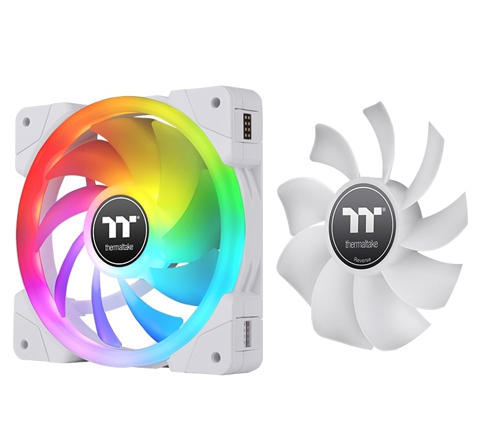 PC Cooling Fan Thermaltake SWAFAN EX12 RGB TT Premium Edition 3 Pack White - CL-F161-PL12SW-A