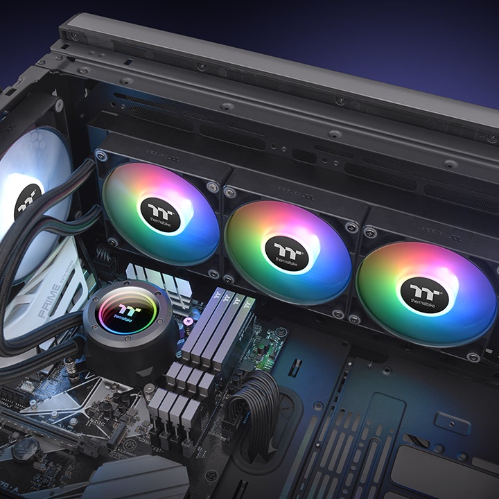 Водно охлаждане за процесор Thermaltake TH420 ARGB Sync V2 CPU Liquid Cooler - CL-W376-PL14SW-A