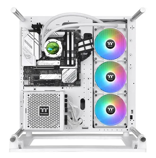 Воден охладител за процесор Thermaltake TH420 V2 Ultra ARGB Sync CPU Liquid Cooler Snow Edition - CL-W407-PL14SW-A 
