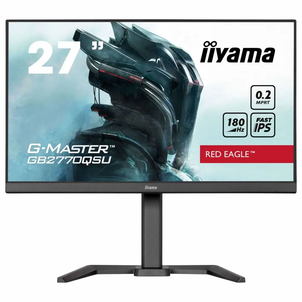 Монитор IIYAMA GB2770QSU-B6, 27", IPS, WQHD 2560x1440, 180Hz, 0.2ms, USB, Adaptive Sync