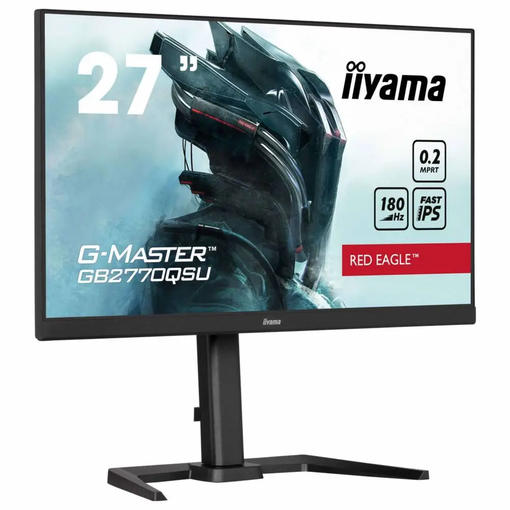 Монитор IIYAMA GB2770QSU-B6, 27", IPS, WQHD 2560x1440, 180Hz, 0.2ms, USB, Adaptive Sync