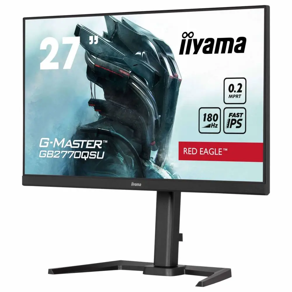 Монитор IIYAMA GB2770QSU-B6, 27", IPS, WQHD 2560x1440, 180Hz, 0.2ms, USB, Adaptive Sync