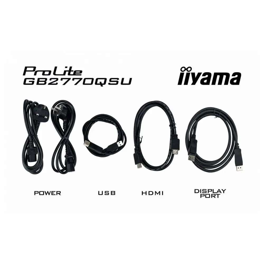 Монитор IIYAMA GB2770QSU-B6, 27", IPS, WQHD 2560x1440, 180Hz, 0.2ms, USB, Adaptive Sync