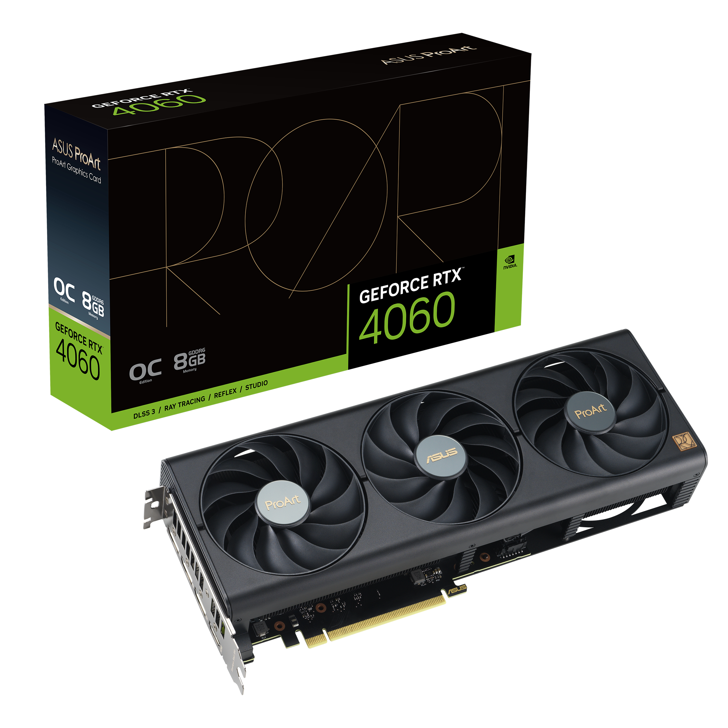 Видео карта ASUS ProArt GeForce RTX 4060 OC edition 8GB GDDR6 - 90YV0JM0-M0NA00
