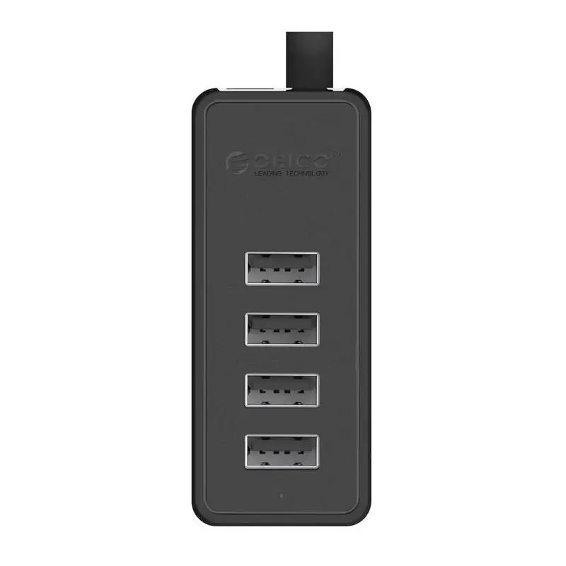 Hub Orico USB2.0 HUB 4 puertos - entrada USB/Micro USB, Negro - W5P-U2-100-BK-EP