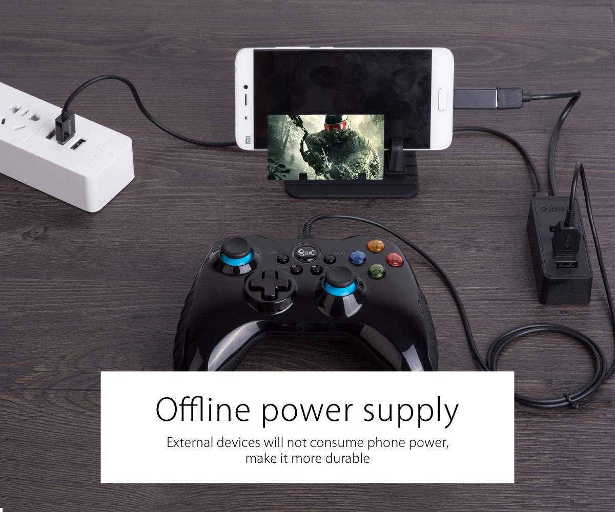 Hub Orico USB2.0 HUB 4 puertos - entrada USB/Micro USB, Negro - W5P-U2-100-BK-EP