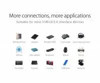 Orico хъб USB2.0 HUB 4 port - USB/Micro USB input, Black - W5P-U2-030-BK-EP