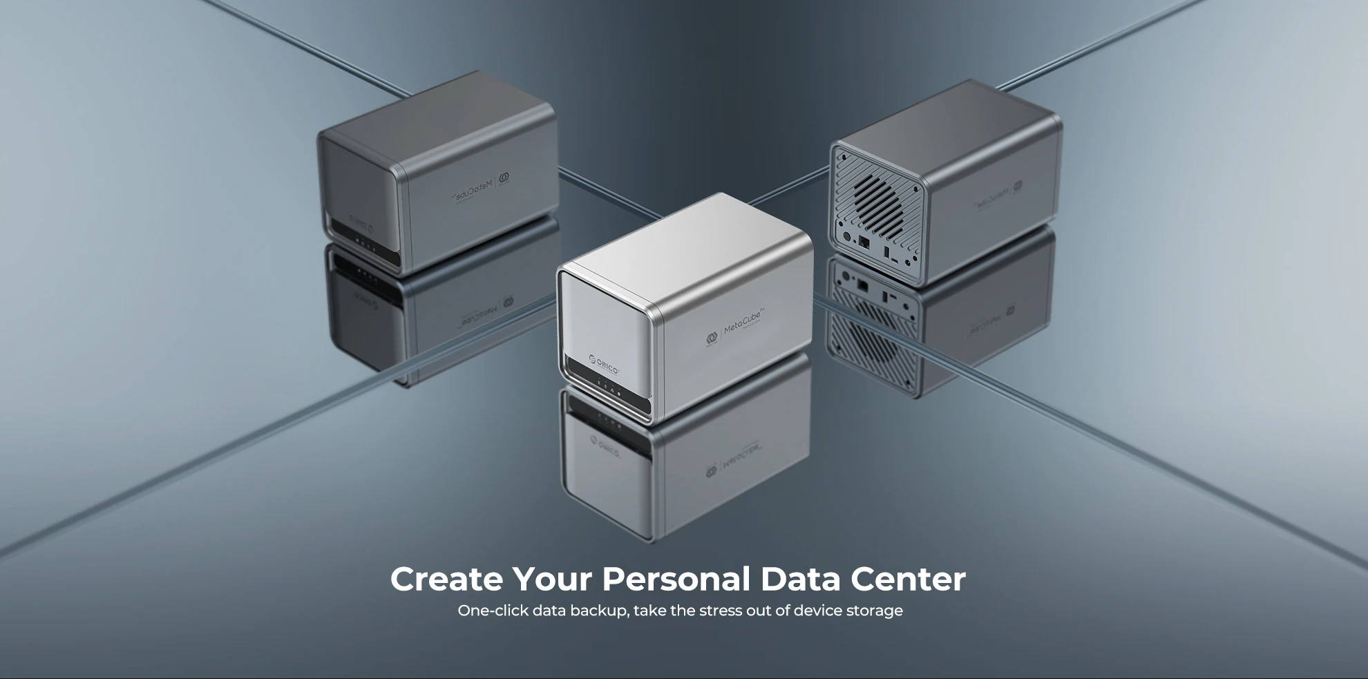Orico NAS устройство Personal Cloud Storage MetaCube - TS200-EU-GY-BP