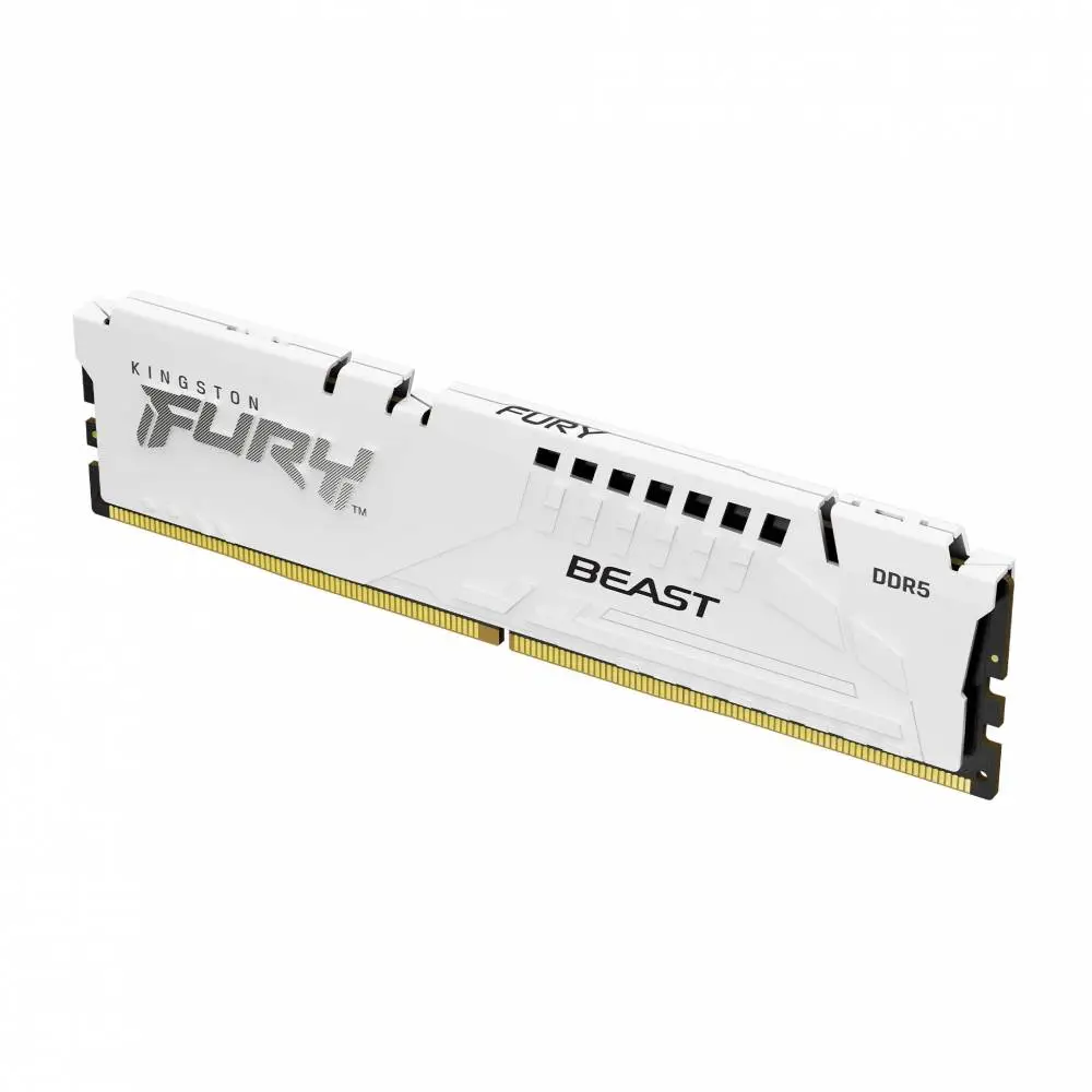Памет Kingston FURY Beast White 16GB DDR5 6000MHz CL36 - KF560C36BWE2-16