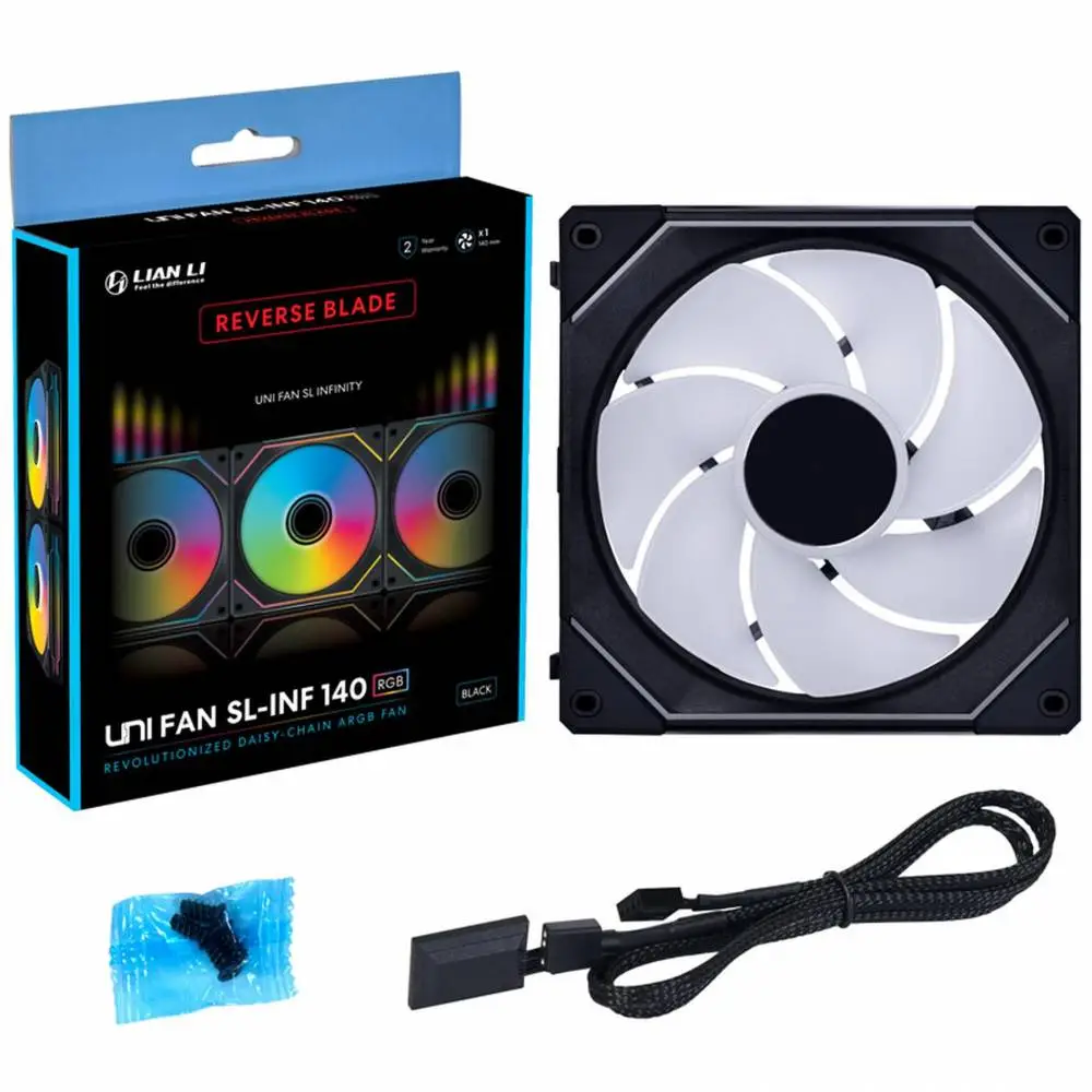 Вентилатор Lian-Li UNI SL-INF Reverse Blade 140 ARGB PWM Black