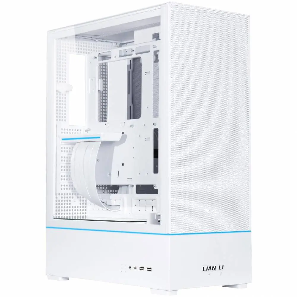 Кутия Lian-Li SUP01W Mid-Tower Tempered Glass White