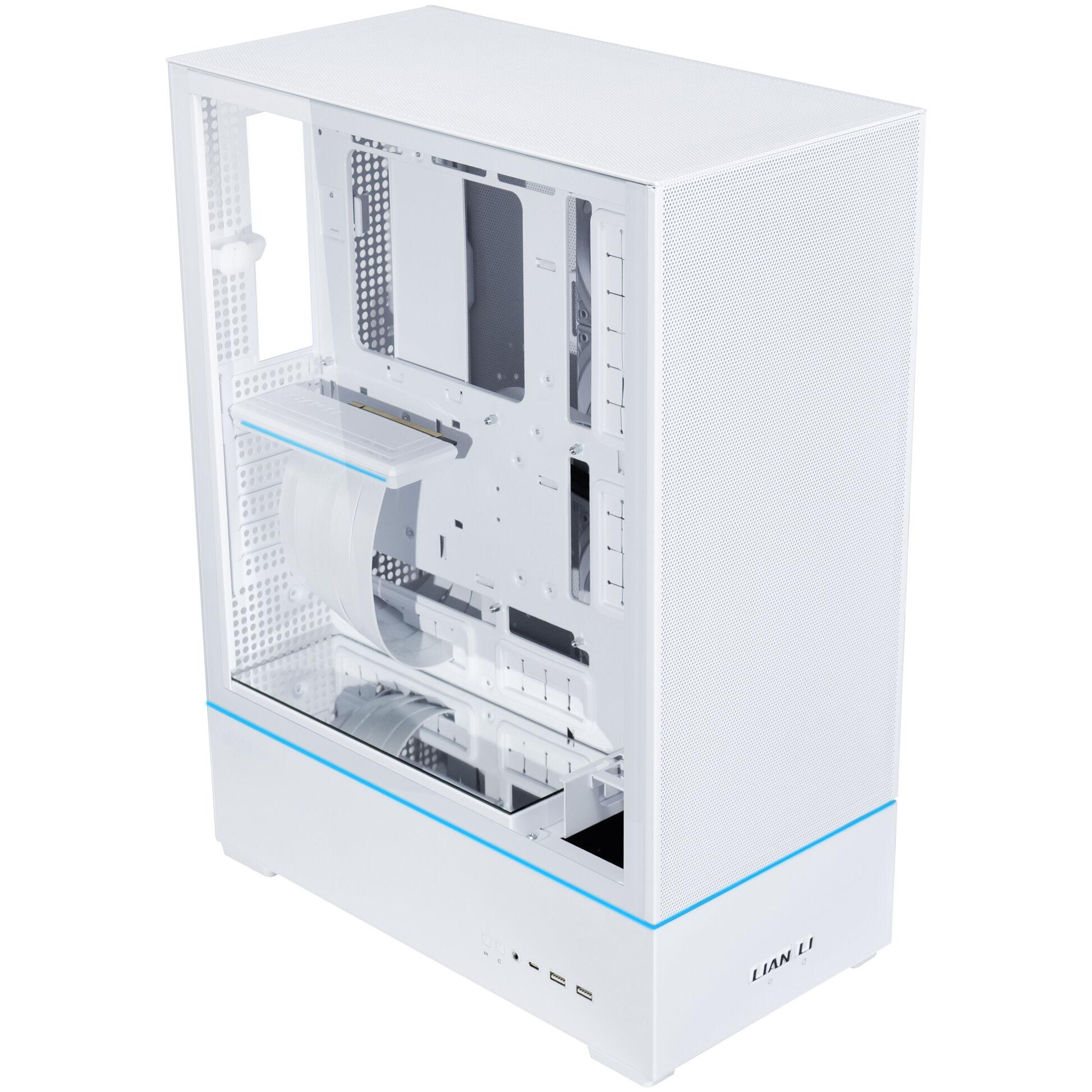 Кутия Lian-Li SUP01W Mid-Tower Tempered Glass White