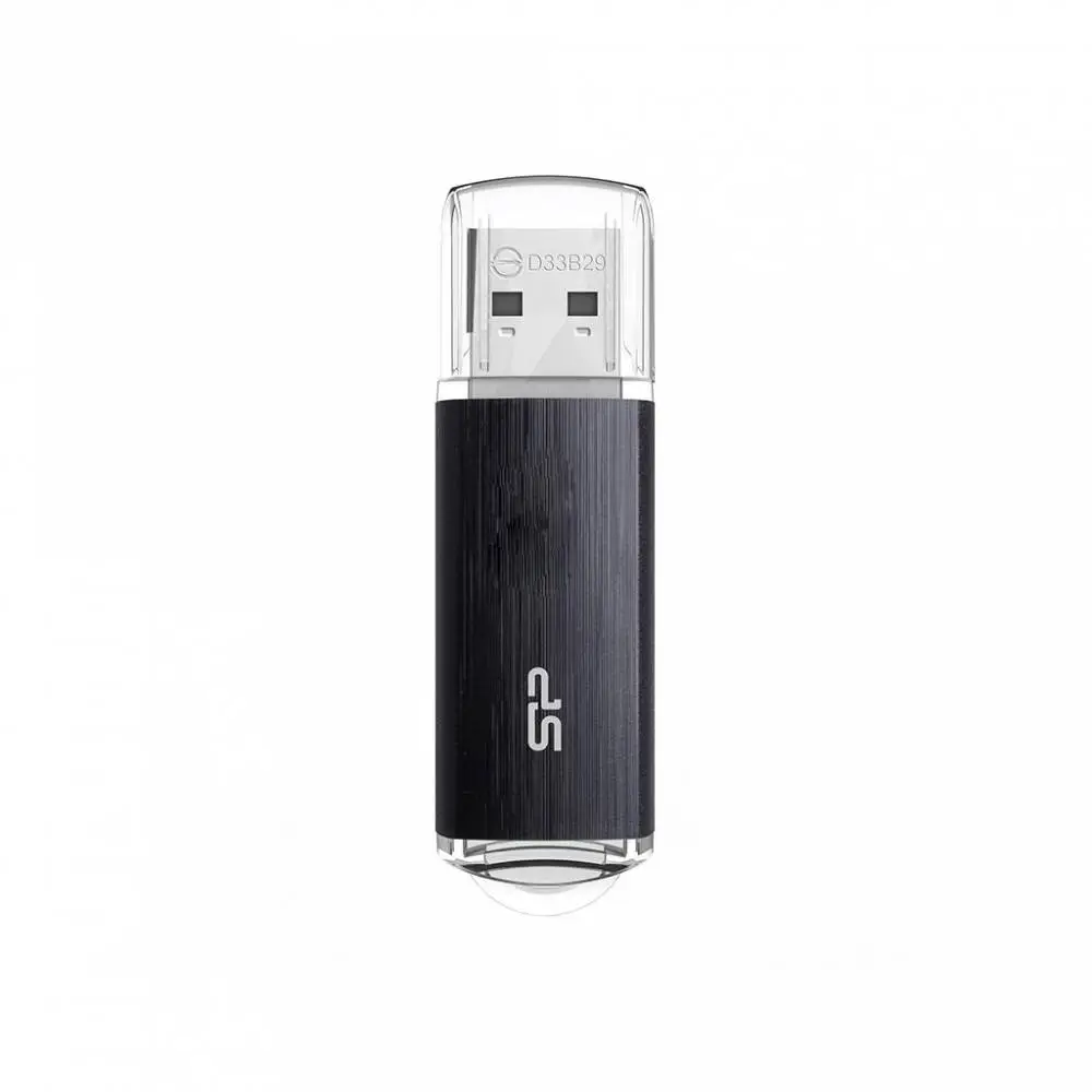 USB памет SILICON POWER Blaze B02, 64GB, USB 3.2 Gen 1, Черен
