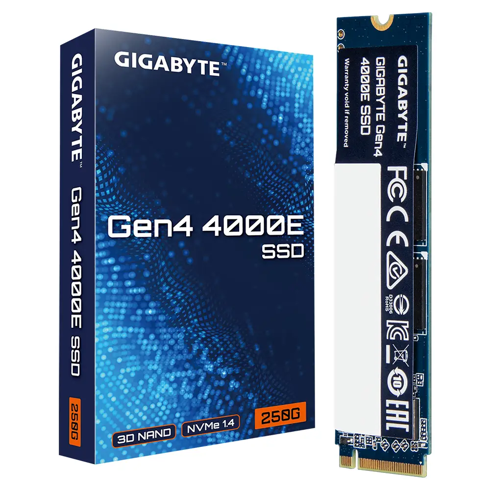 Диск SSD Gigabyte 4000E 250GB M.2 2280 NVMe PCIe 4.0 Gen4