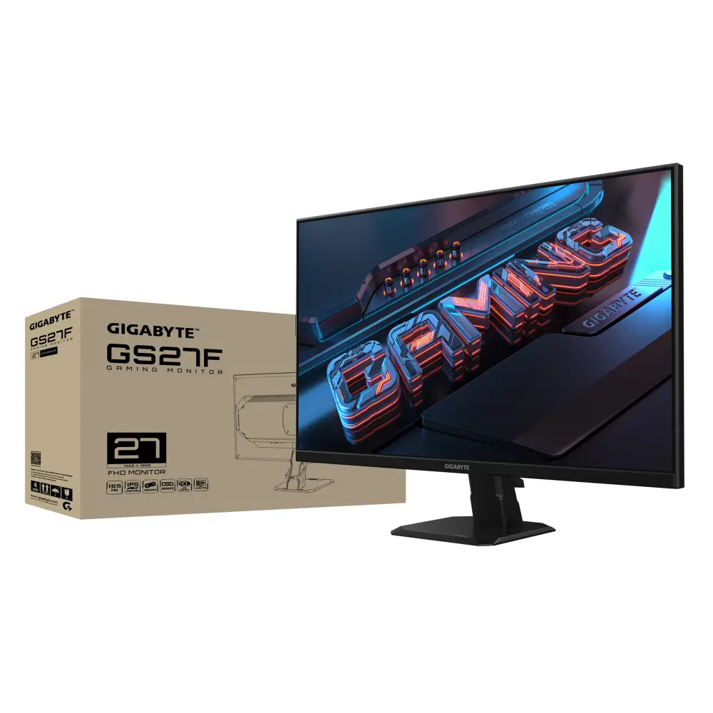 Монитор Gigabyte GS27F 27" SS IPS, FHD 1920x1080, 170 Hz, 1 ms, HDR Ready, AMD FreeSync Premium