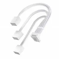 Кабел 1stPlayer Custom Sleeved Modding Cable White - 3 x PCIe 8-pin to 12VHPWR - FM3-B-WH