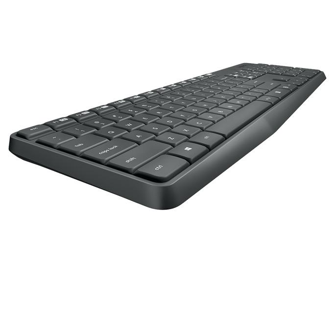 Kit clavier sans fil avec souris Logitech MK235, Gris foncé