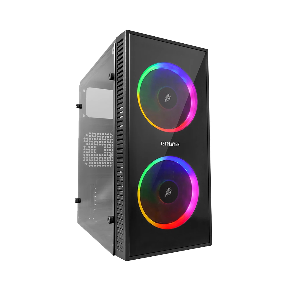 Кутия 1stPlayer X1 RGB Gaming Case mATX 3 Fans included