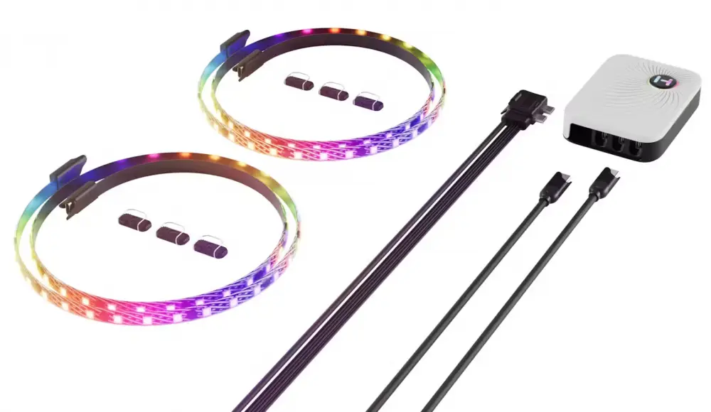 RGB-Streifen-Set HYTE LS30 - 330 mm + NP50