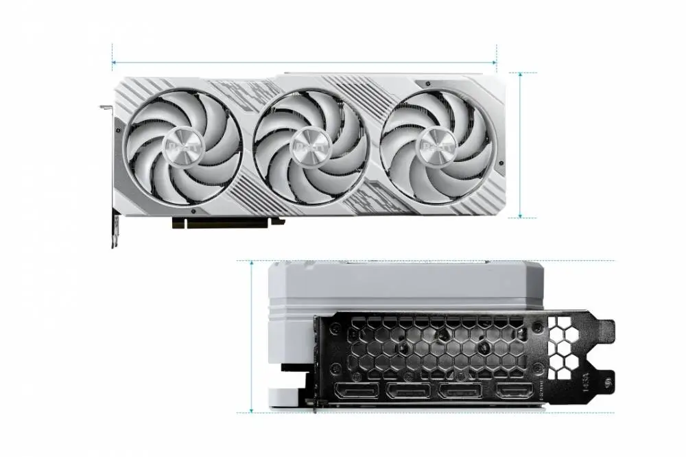 Видео карта Palit GeForce RTX 4070 Ti SUPER GamingPro White OC 16GB GDDR6X - NED47TST19T2-1043W