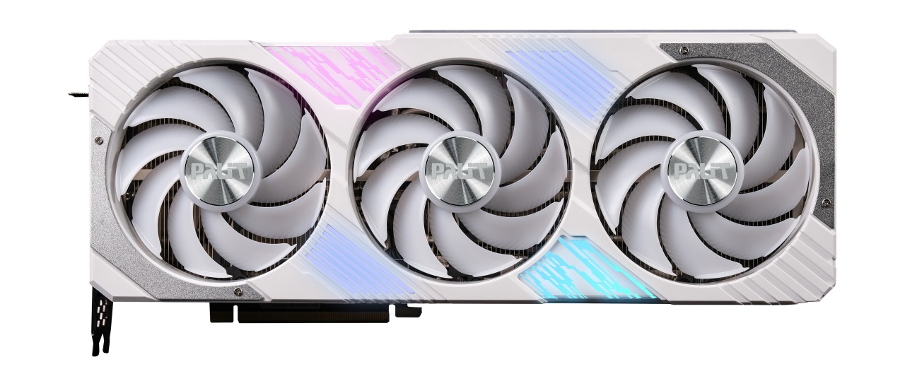 Видео карта Palit GeForce RTX 4070 Ti SUPER GamingPro White OC 16GB GDDR6X - NED47TST19T2-1043W