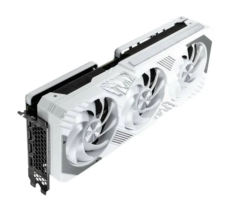 Видео карта Palit GeForce RTX 4070 Ti SUPER GamingPro White OC 16GB GDDR6X - NED47TST19T2-1043W