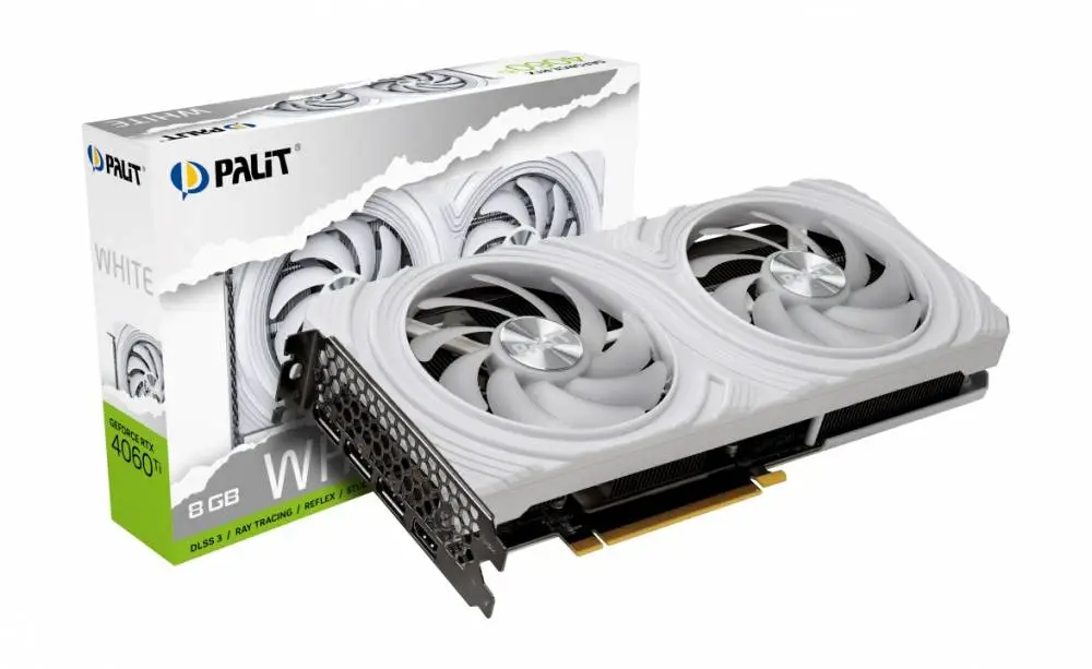 Видео карта Palit GeForce RTX 4060 Ti White 8GB GDDR6 - NE6406T019P1-1048L