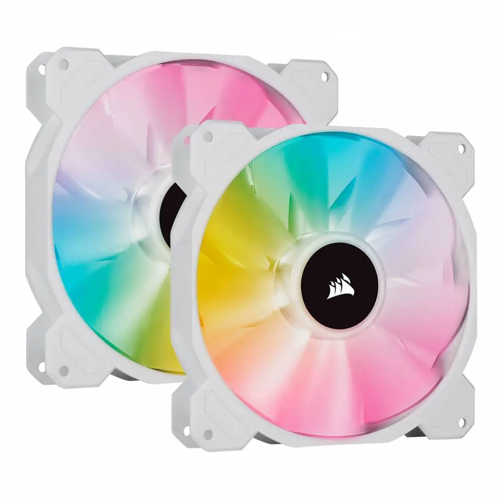 Вентилатори Corsair iCUE SP140 RGB ELITE Performance 140mm White PWM Dual Fan Kit Lighting Node CORE - CO-9050139-WW