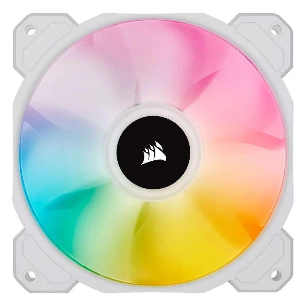 Вентилатори Corsair iCUE SP120 RGB ELITE Performance 120mm White PWM Triple Pack with Lighting Node CORE - CO-9050137-WW