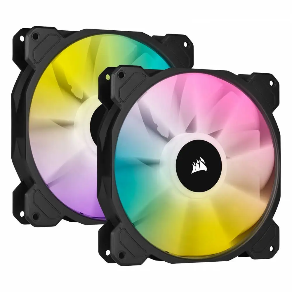 Вентилатори Corsair iCUE SP140 RGB ELITE Performance 140mm PWM Dual Fan Kit with Lighting Node CORE - CO-9050111-WW