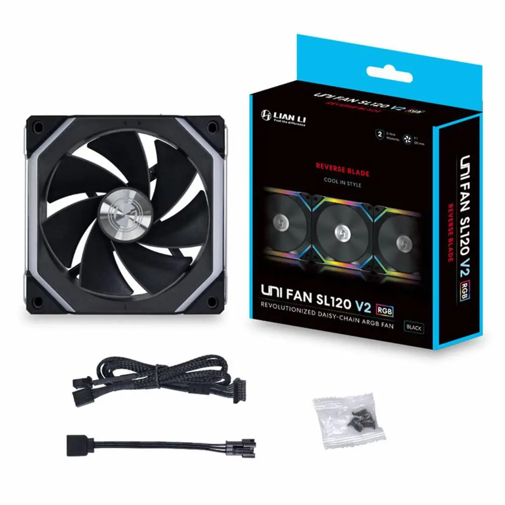 Вентилатор Lian Li UNI SL120 V2 Reverse Blade ARGB Black