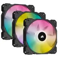 Вентилатори Corsair iCUE SP120 RGB ELITE Performance 120mm PWM Triple Pack with Lighting Node CORE - CO-9050109-WW