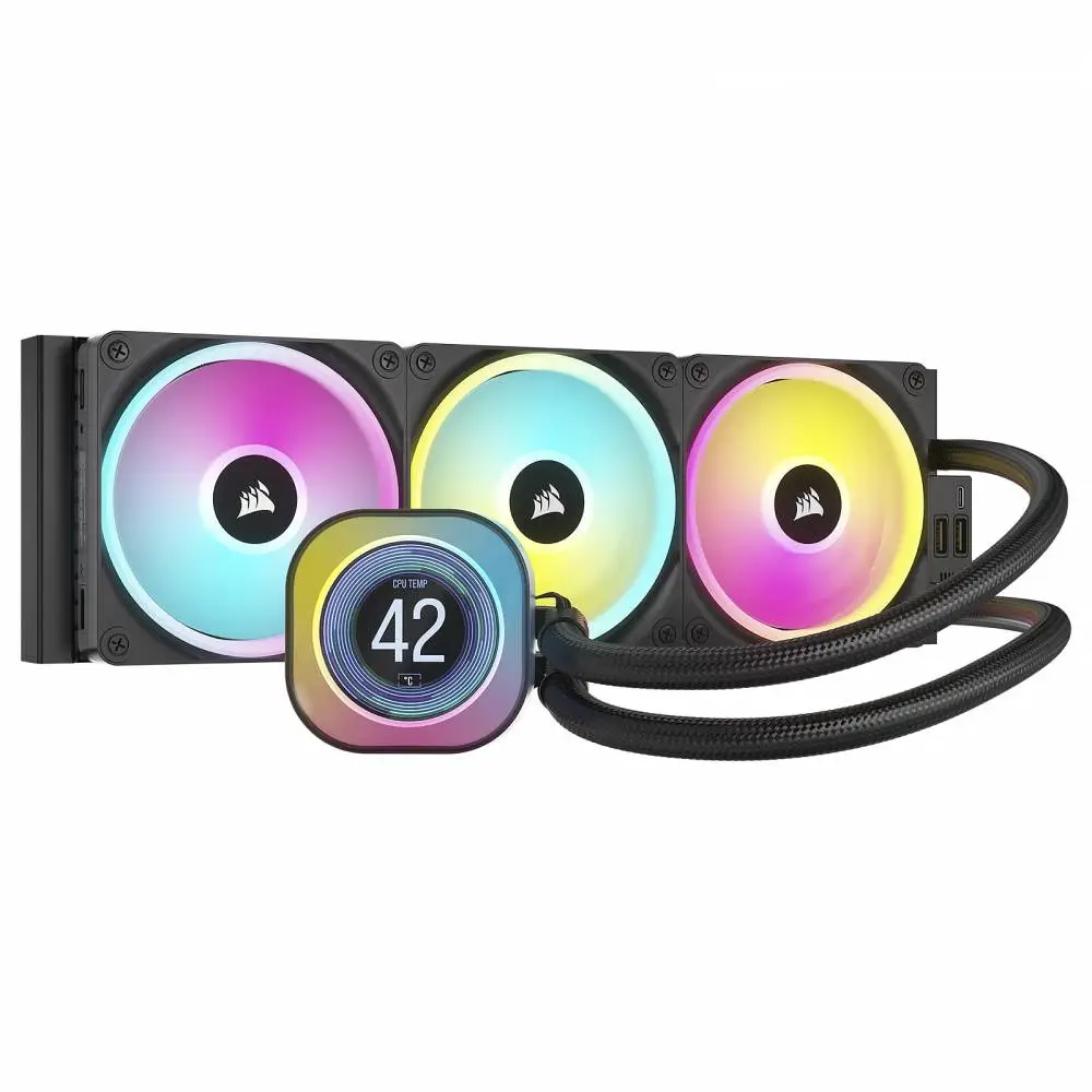 Водно охлаждане за процесор Corsair iCUE LINK H150i LCD Liquid CPU Cooler - CW-9061008-WW