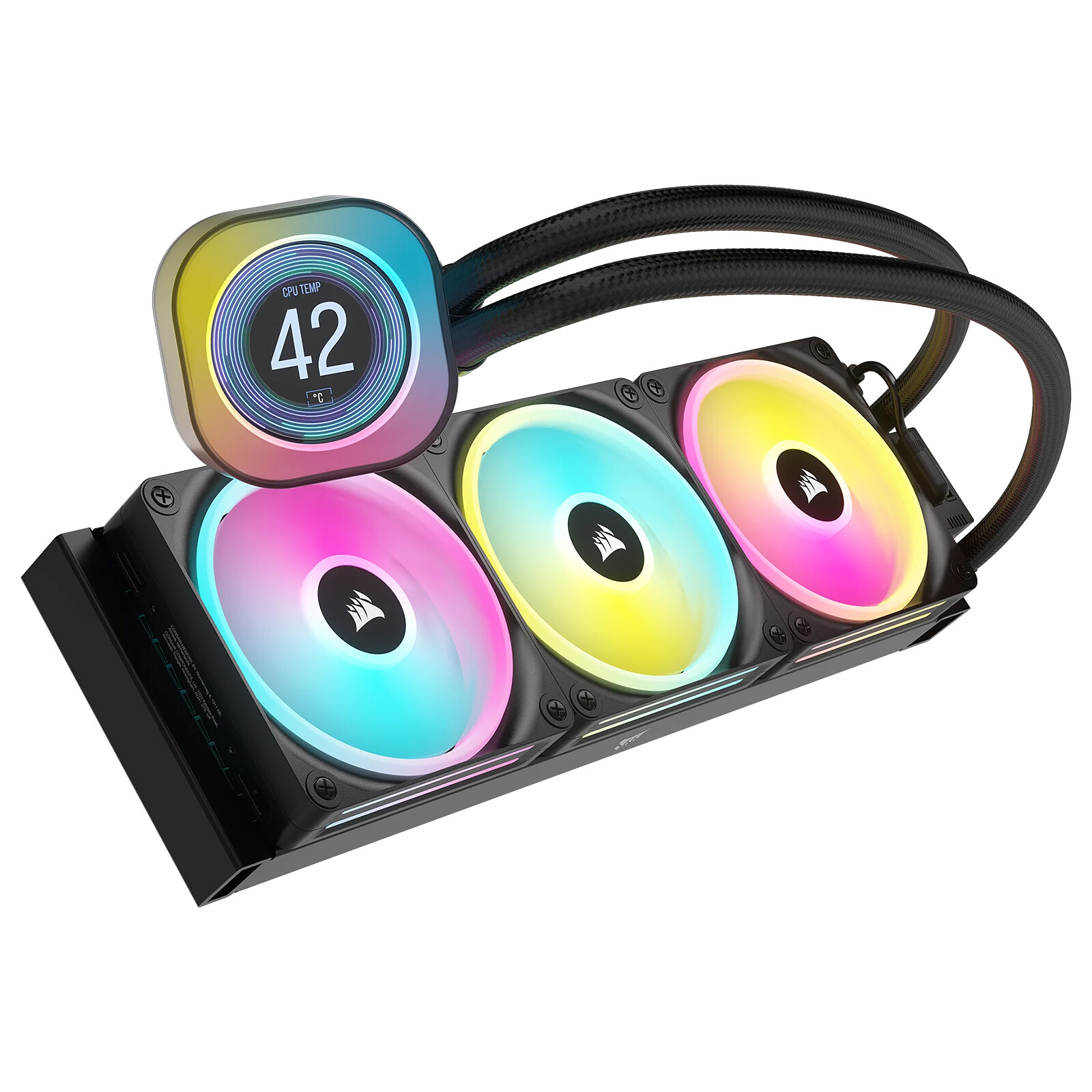 Водно охлаждане за процесор Corsair iCUE LINK H150i LCD Liquid CPU Cooler - CW-9061008-WW
