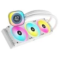 Водно охлаждане за процесор Corsair iCUE LINK H150i LCD Liquid CPU Cooler White - CW-9061010-WW