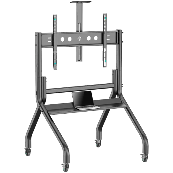 Стойка за телевизор ONKRON Mobile TV stand with bracket 60"-120" Screens up to 150 kg, Black