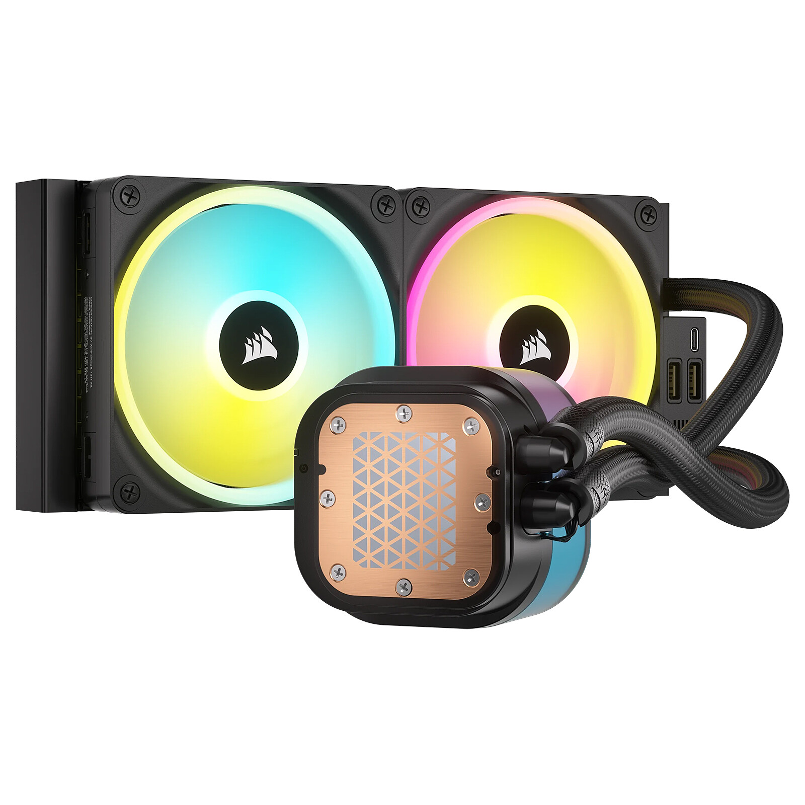 Водно охалждане за процесор Corsair iCUE LINK H100i LCD Liquid CPU Cooler - CW-9061007-WW