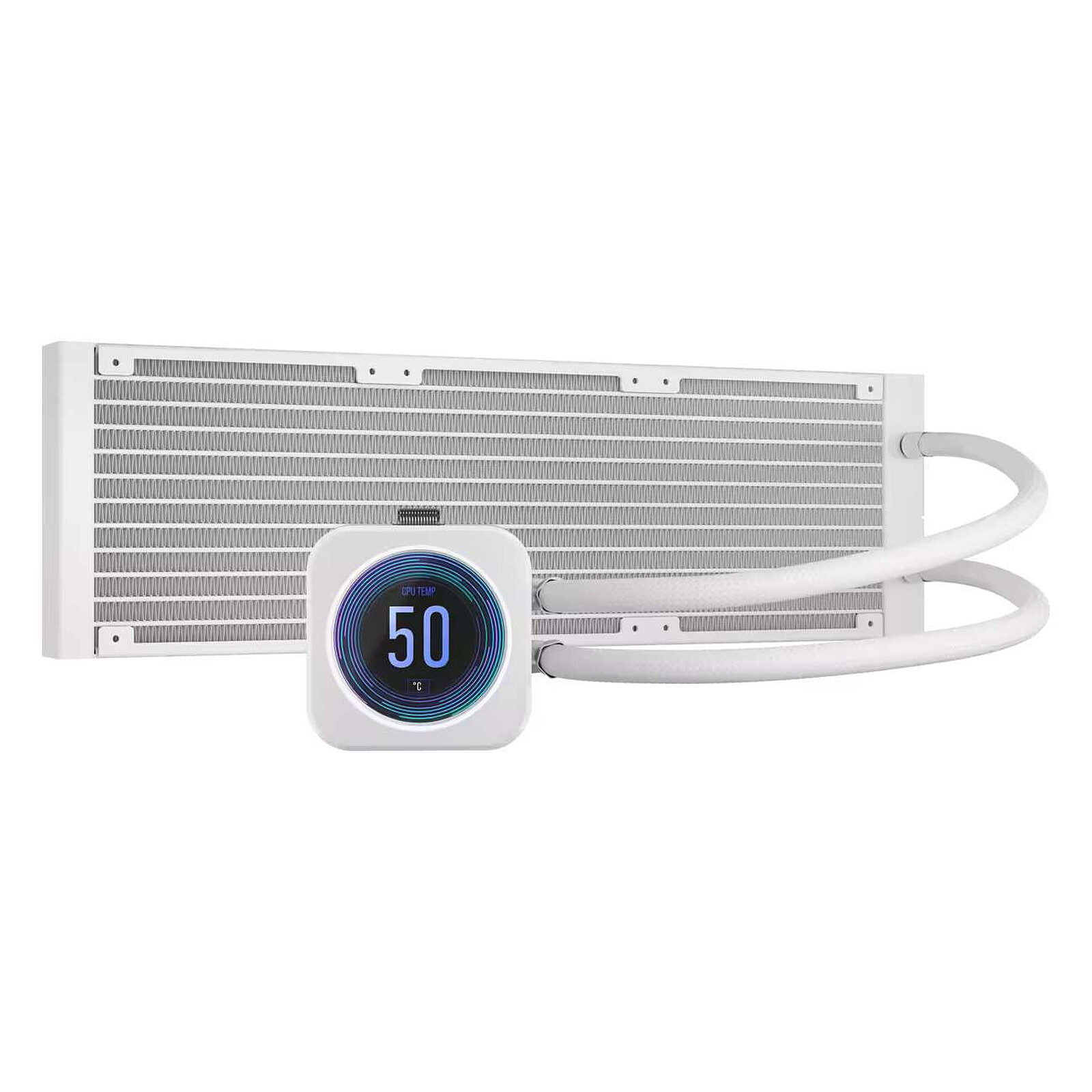 Водно охлаждане за процесор Corsair iCUE H150i ELITE LCD XT Display Liquid CPU Cooler White - CW-9060077-WW