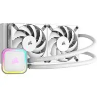 Водно охлаждане за процесор Corsair iCUE H100i RGB ELITE Liquid CPU Cooler White - CW-9060078-WW