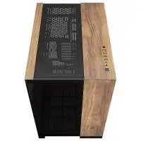Кутия Corsair 6500X Mid-Tower Dual Chamber PC Case Black/Walnut Wood - CC-9011282-WW